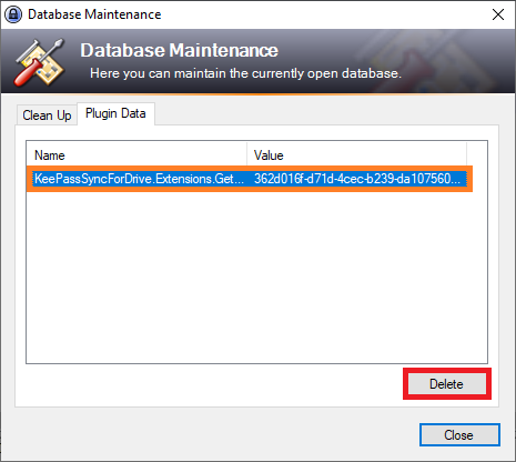 KP DB Plugin Data